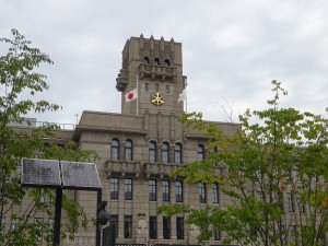 2022年9月27日国葬当日に京都市役所に半旗が掲揚された